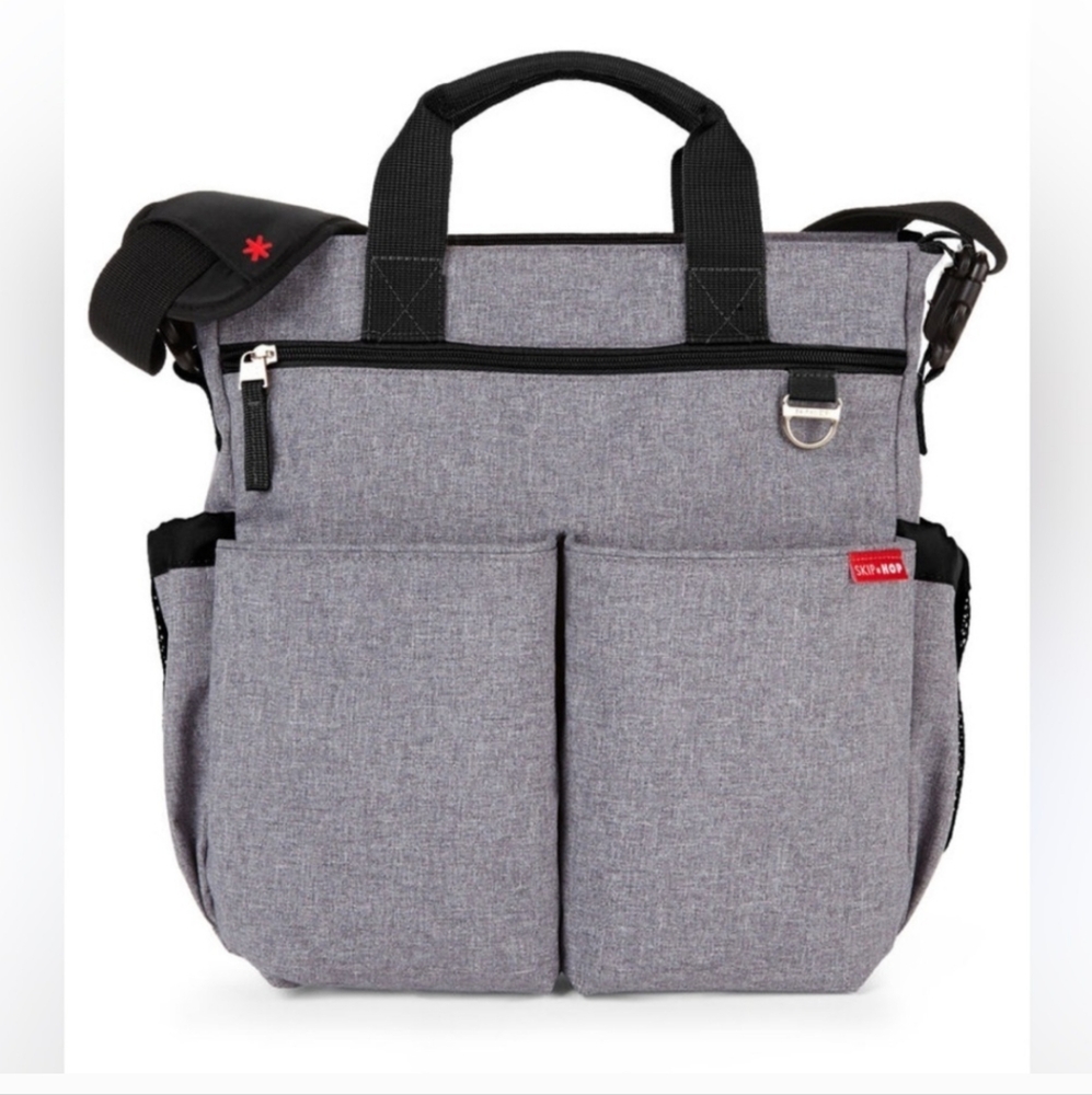 Skip Hop Gray Diaper Tote Bag